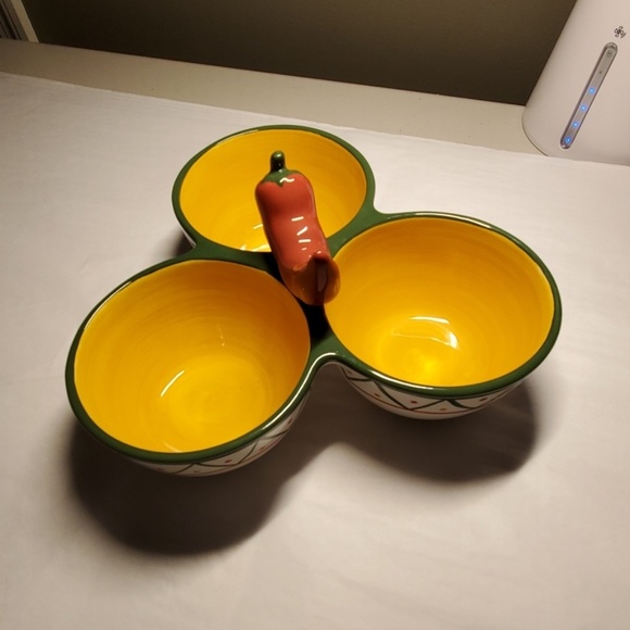 Clay Art Other - Clay Art Chile dip serving bowl